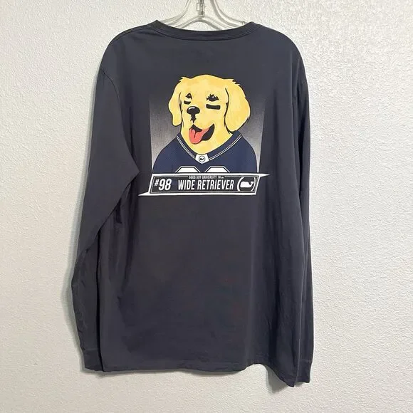 Vineyard Vines T-Shirt Men’s Size Large Wide Retriever Long Sleeve Pocket Tee - Picture 3 of 9